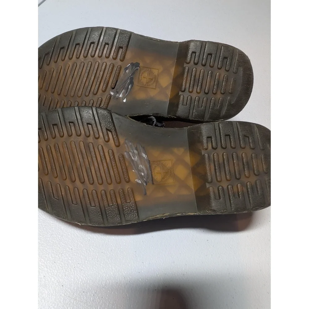 Dr Martens Mary Jane Shoes Girls Size 12 Black Patent Leather Strap School